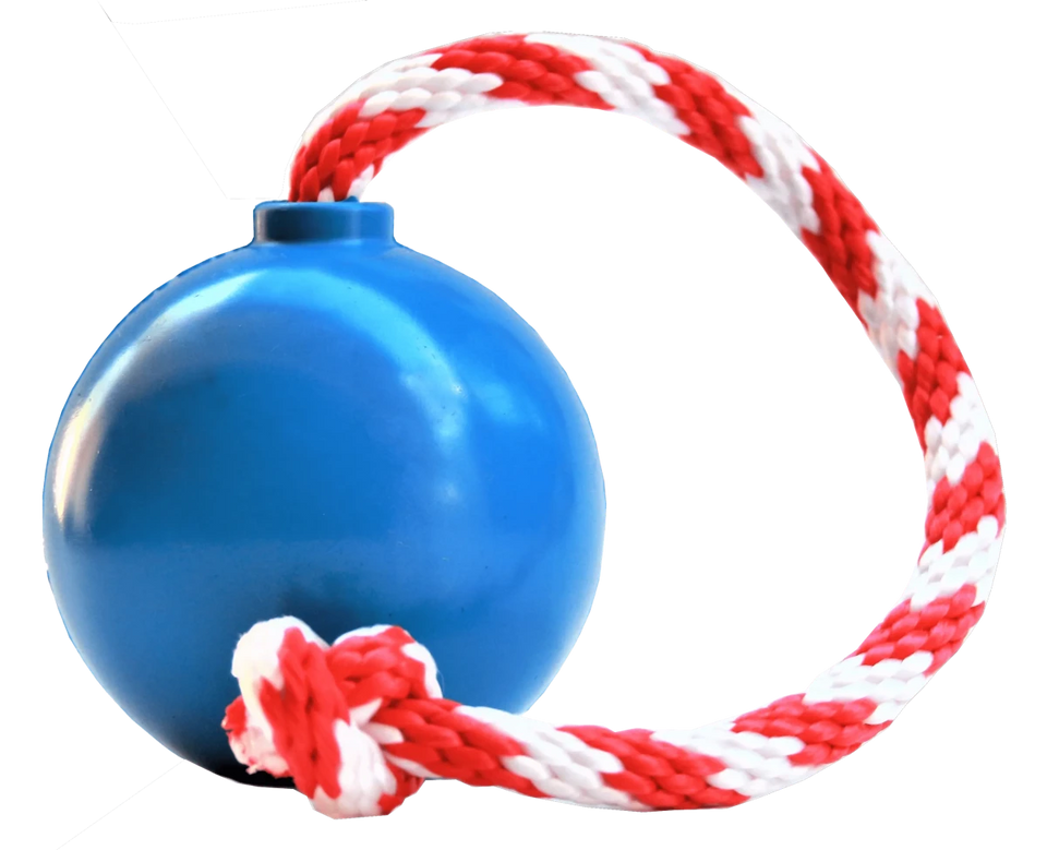 USA-K9 Cherry Bomb Durable Rubber Chew Dog Toy, Treat Dispenser, Red/LARGE, view 4