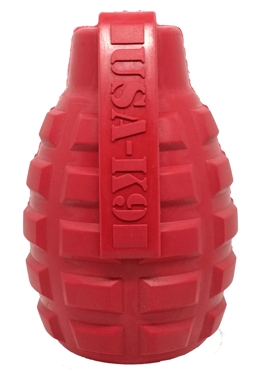 USA-K9 Grenade Durable Rubber Chew Dog Toy & Treat Dispenser, view 4