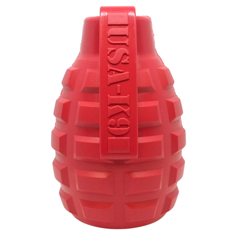 USA-K9 Grenade Durable Rubber Chew Dog Toy & Treat Dispenser, view 5