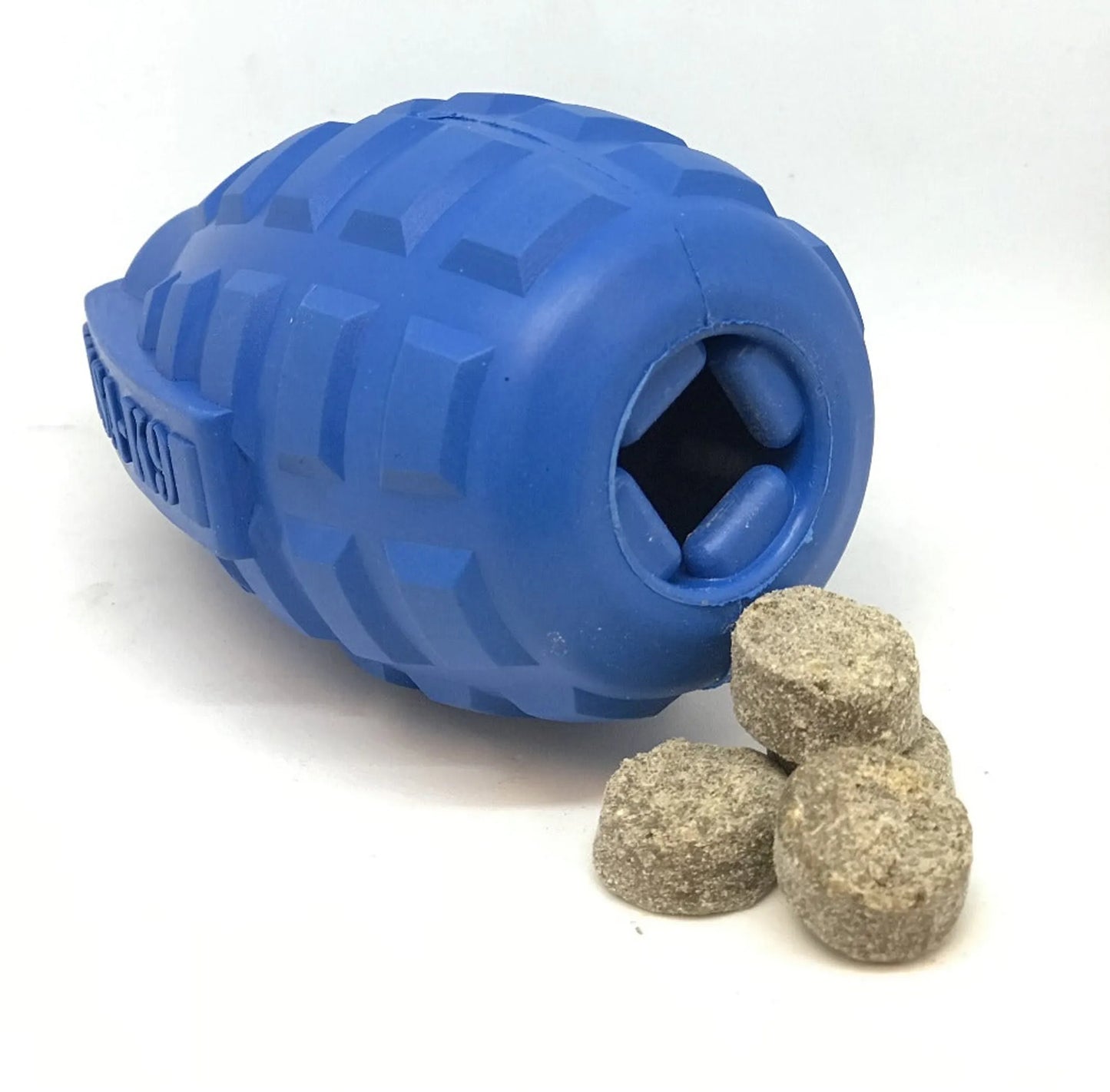 Grenade Dog Toy – Rubber Treat Dispenser Tug – Medium