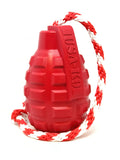 USA - K9 Grenade Durable Rubber Chew Toy, Treat Dispenser, Reward Toy, Tug Toy, and Retrieving Toy - Pets Perfect