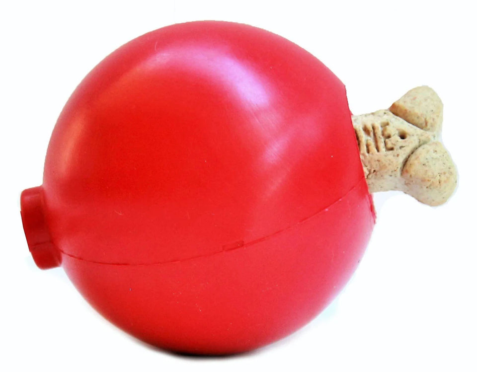 SP Christmas Ornament Durable Rubber Chew Dog Toy & Treat Dispenser, view 5
