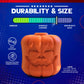 MKB Jack O' Lantern Durable Rubber Chew Toy & Treat Dispenser