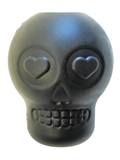 Sugar Skull Dog Toy – Rubber Treat Dispenser Chew – Medium