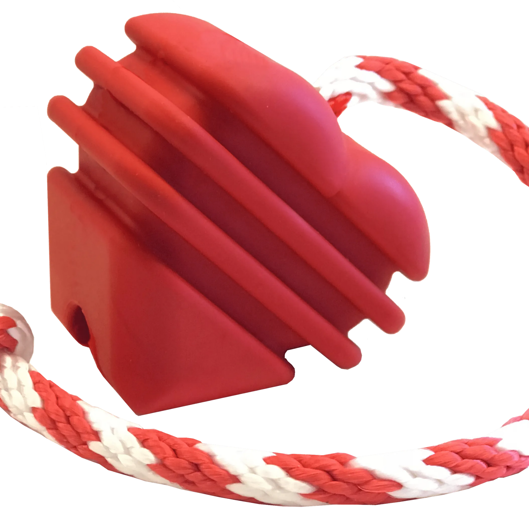 MKB Heart on a String Ultra-Durable Durable Rubber Chew Toy, Reward Toy, Tug Toy, and Retrieving Toy