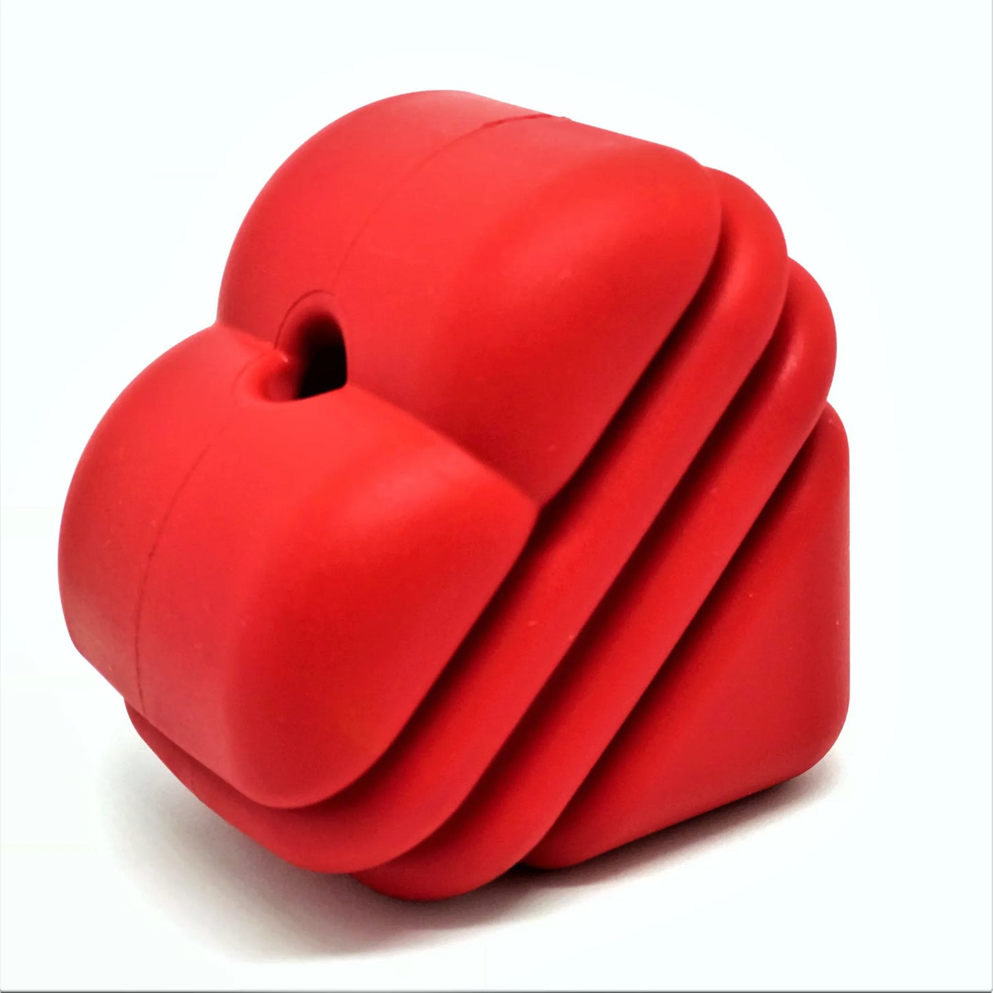 MKB Heart on a String Ultra - Durable Durable Rubber Chew Toy, Reward Toy, Tug Toy, and Retrieving Toy - Pets Perfect