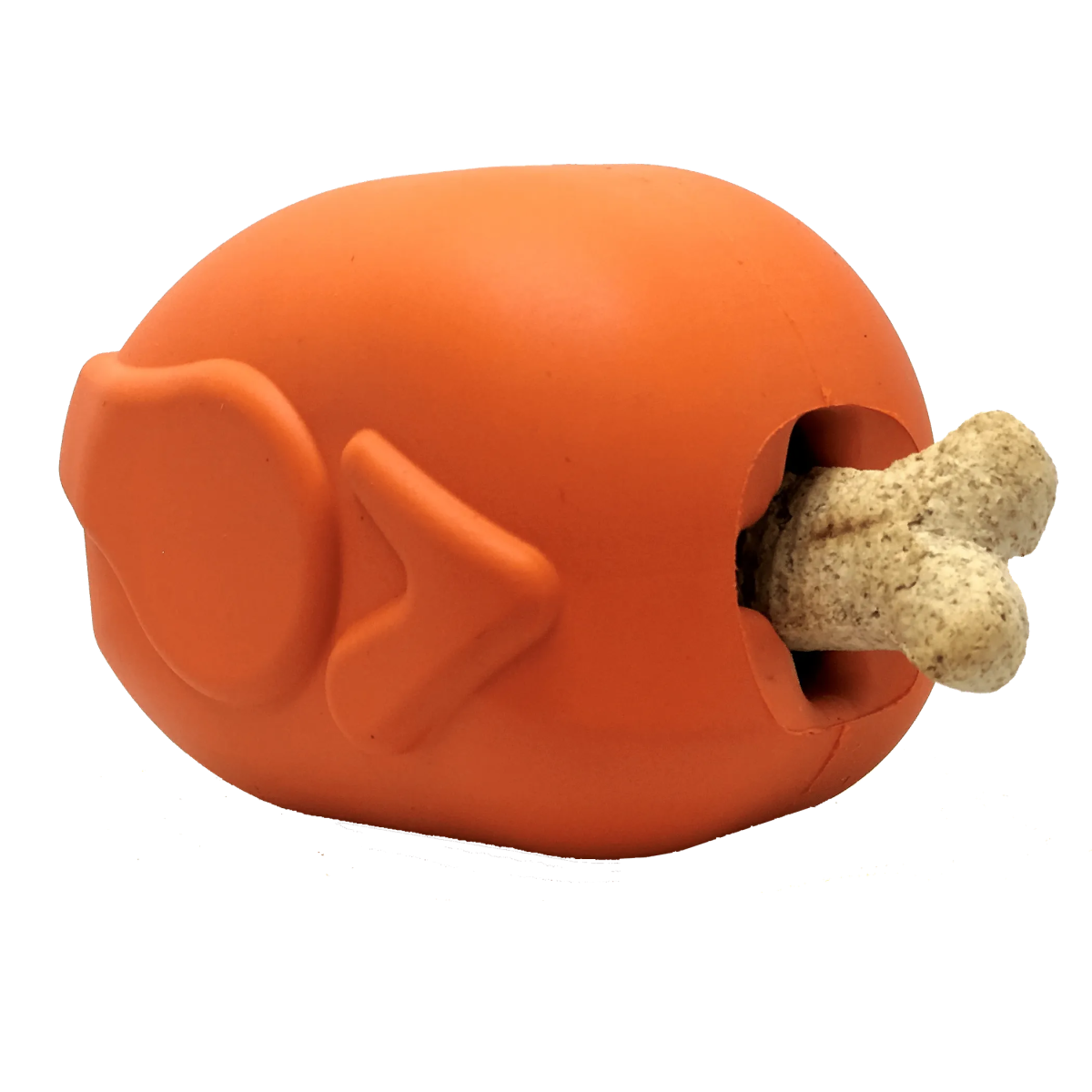 MKB Roasted Turkey Durable Rubber Chew Toy & Treat Dispenser - Pets Perfect