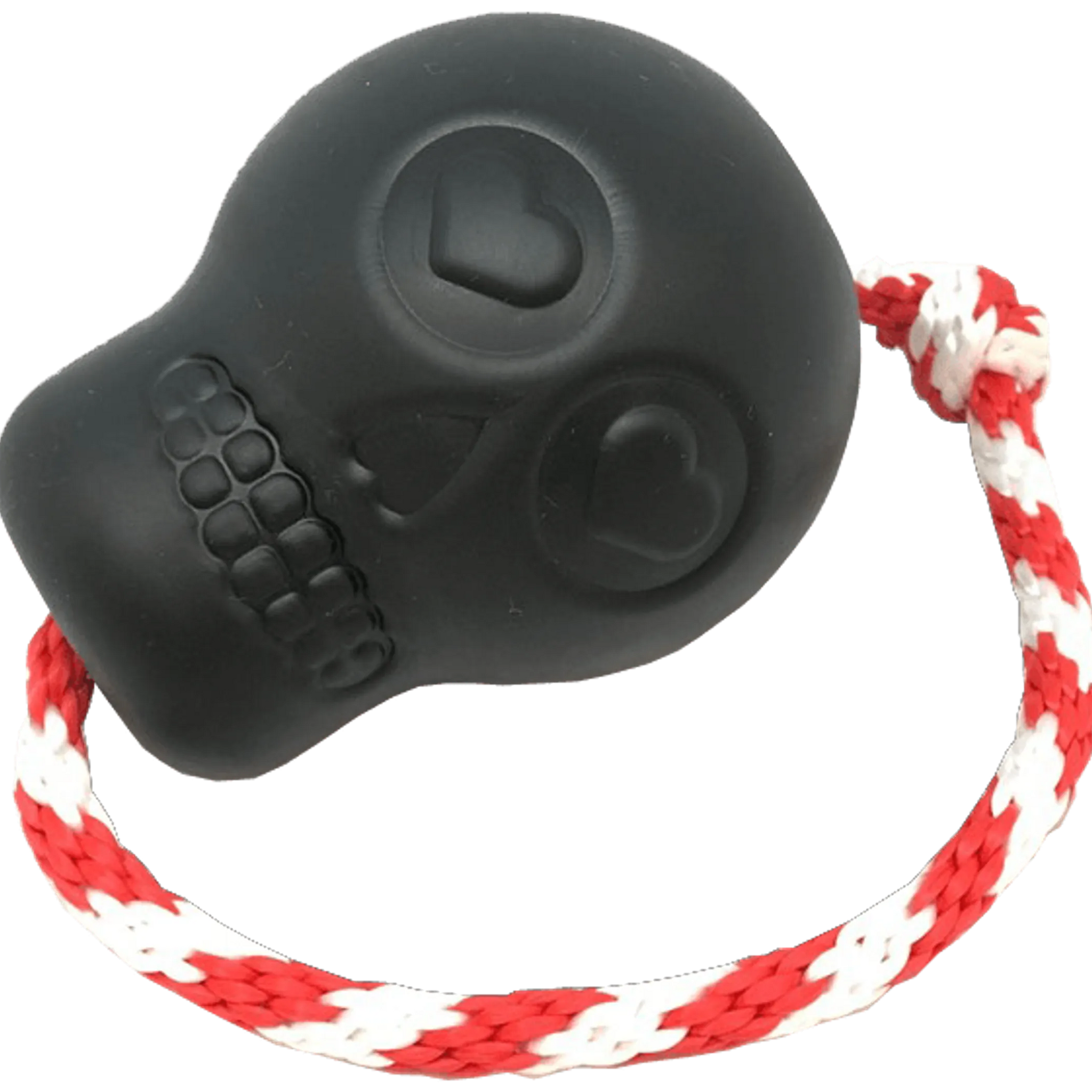 USA-K9 Skull Durable Rubber Chew Toy, Treat Dispenser, Reward Toy, Tug Toy, and Retrieving Toy