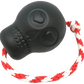 USA - K9 Skull Durable Rubber Chew Toy, Treat Dispenser, Reward Toy, Tug Toy, and Retrieving Toy - Pets Perfect