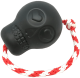 USA - K9 Skull Durable Rubber Chew Toy, Treat Dispenser, Reward Toy, Tug Toy, and Retrieving Toy - Pets Perfect
