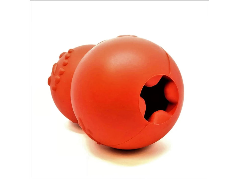 MKB Snowman Durable Rubber Chew Dog Toy & Treat Dispenser - Pets Perfect