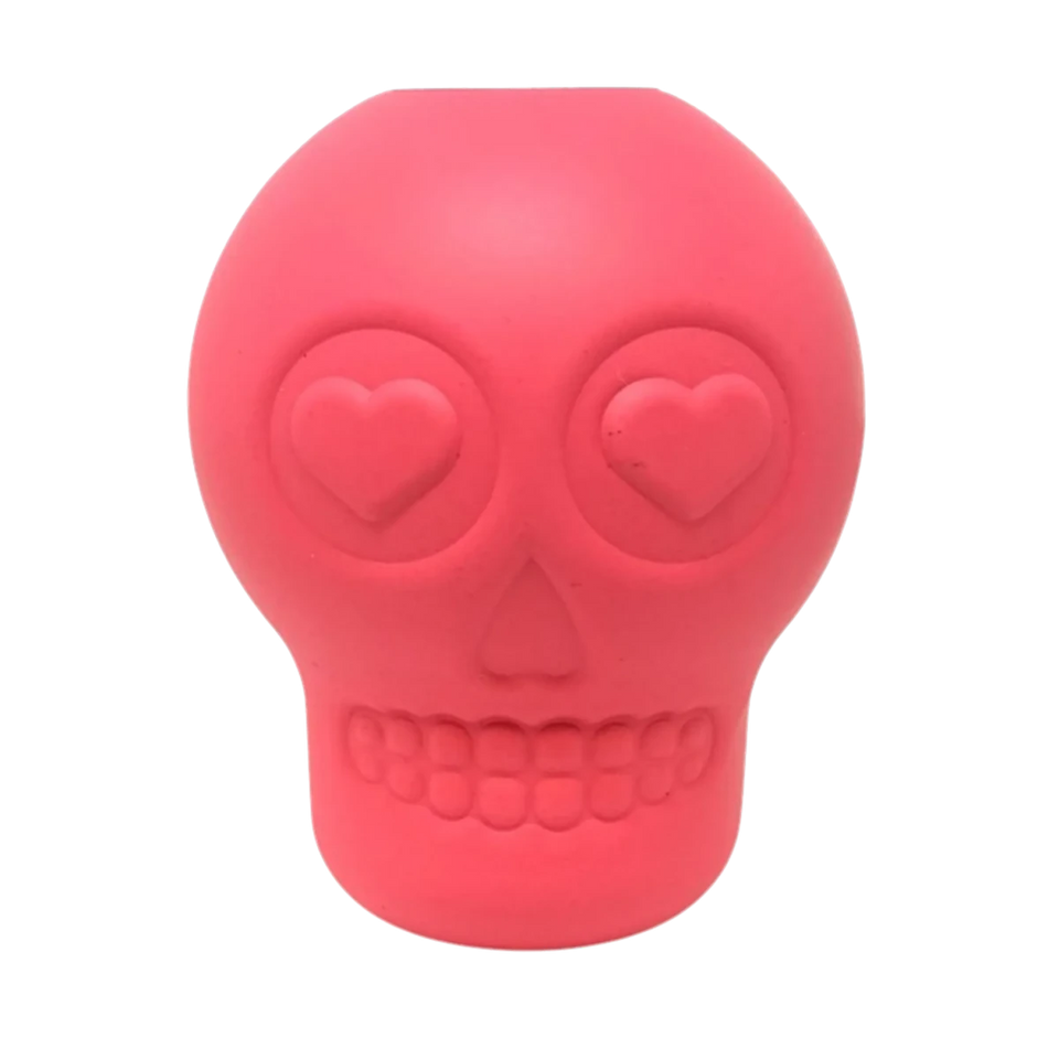 MKB Sugar Skull Durable Rubber Chew Dog Toy & Treat Dispenser, view 3
