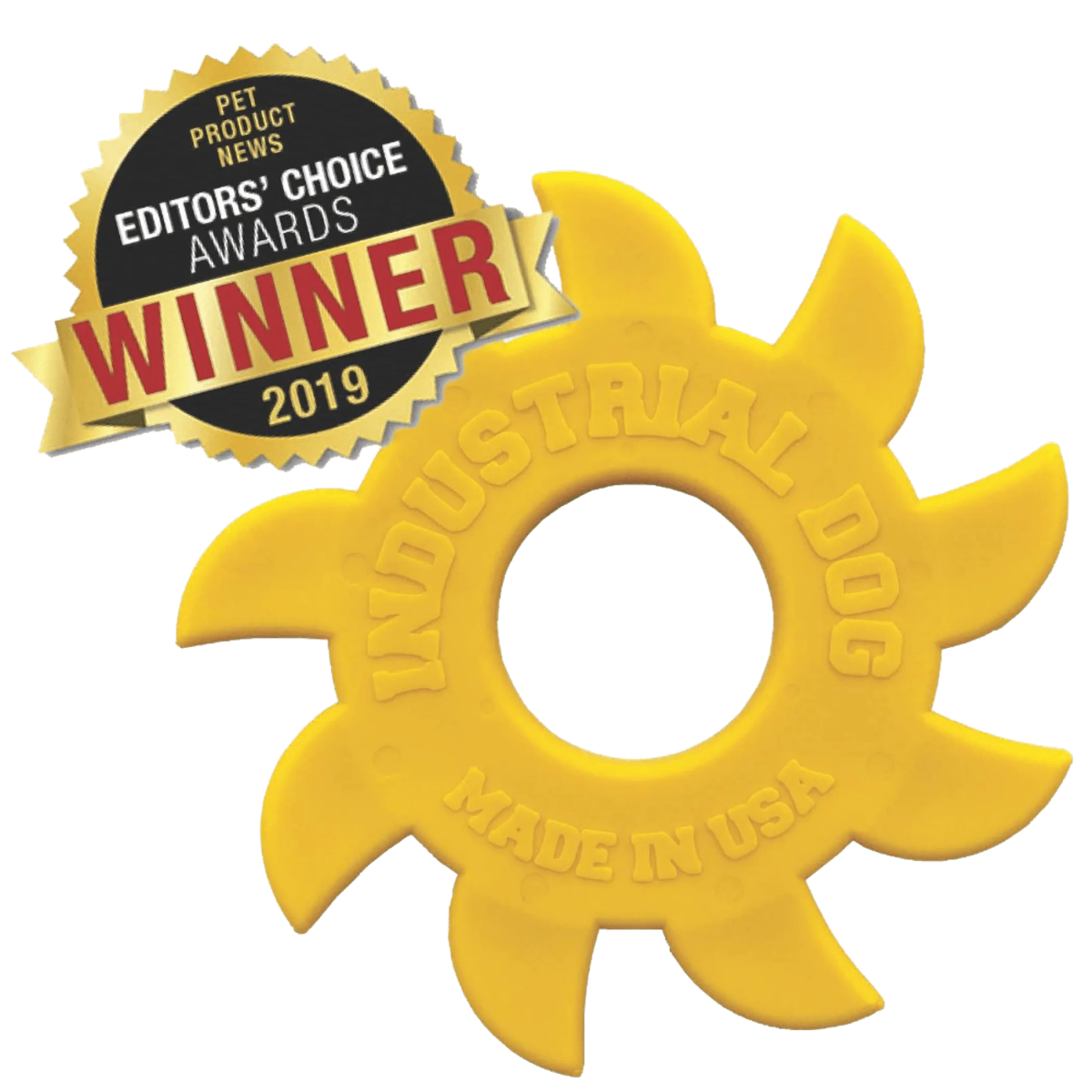 ID Circular Saw Blade Ultra Durable Nylon Dog Chew Toy for Aggressive Chewers - Pets Perfect