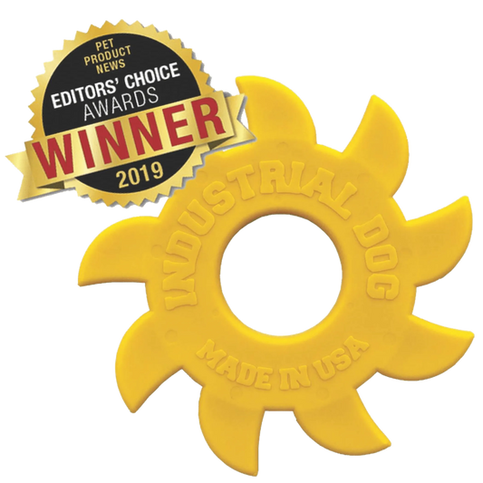 ID Circular Saw Blade Ultra Durable Nylon Dog Chew Toy for Aggressive Chewers - Pets Perfect