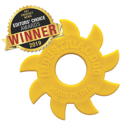 ID Circular Saw Blade Ultra Durable Nylon Dog Chew Toy for Aggressive Chewers - Pets Perfect