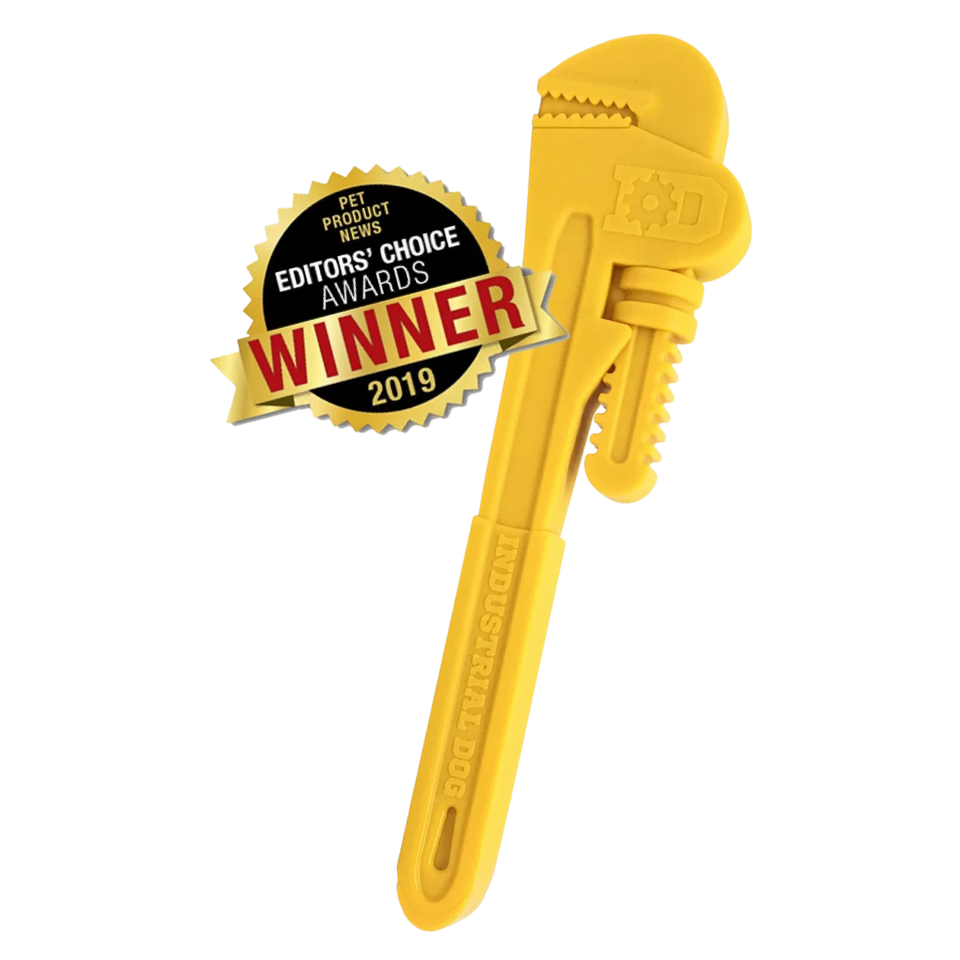 ID Pipe Wrench Ultra Durable Nylon Dog Chew Toy for Aggressive Chewers - Pets Perfect