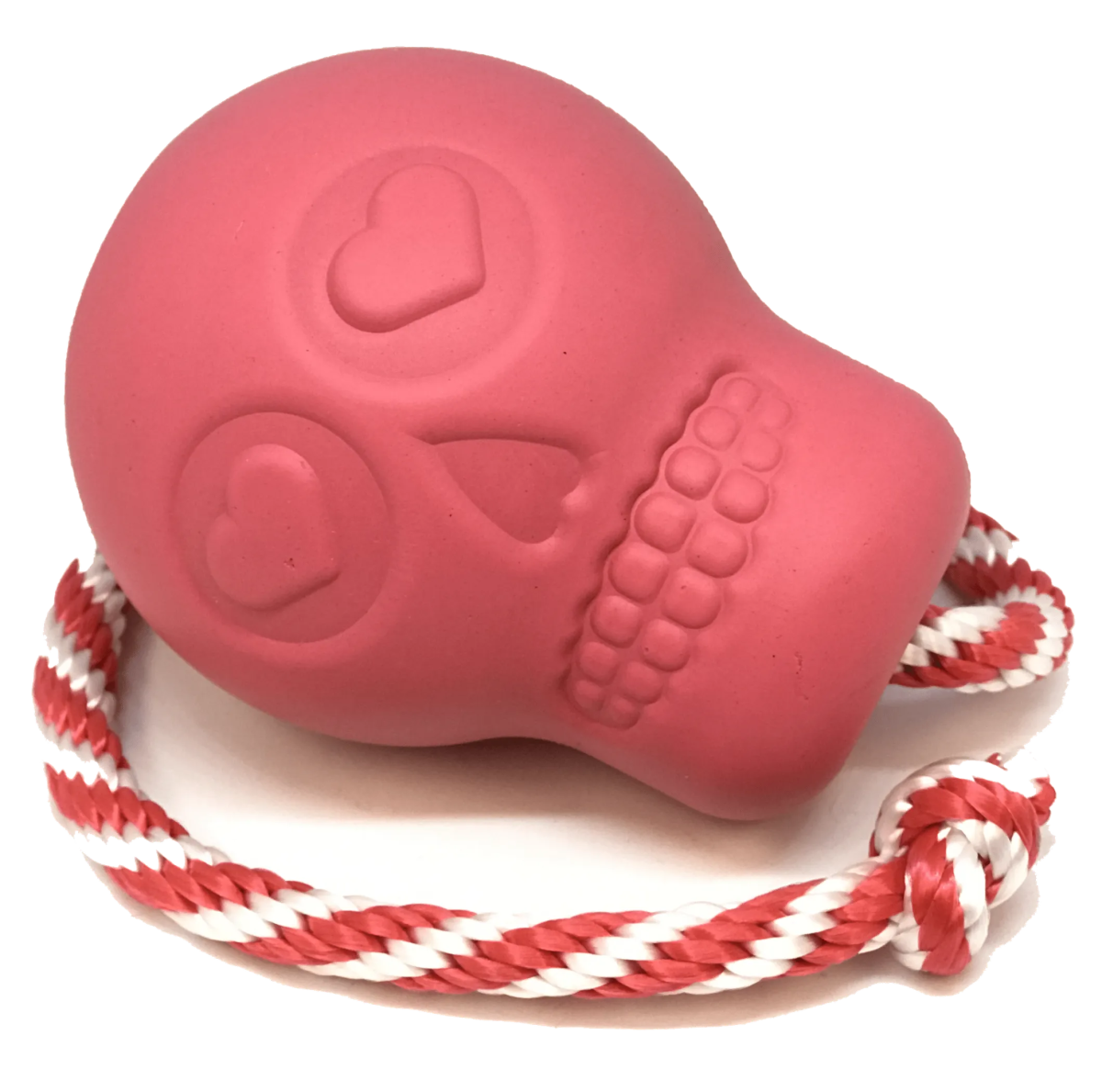 USA - K9 Skull Durable Rubber Chew Toy, Treat Dispenser, Reward Toy, Tug Toy, and Retrieving Toy - Pets Perfect