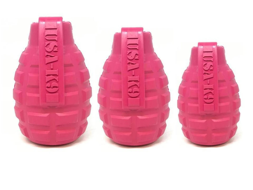 USA-K9 Puppy Grenade Durable Rubber Chew Dog Toy & Treat Dispenser for, view 6