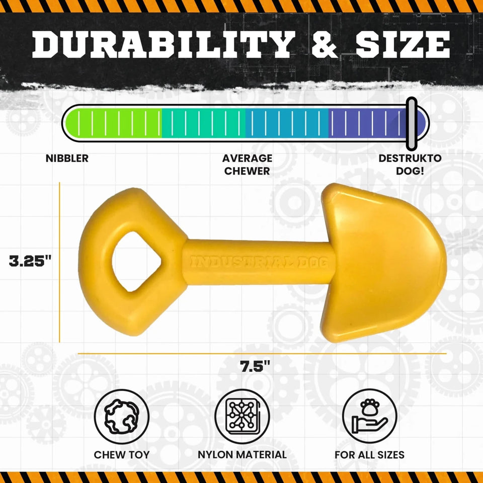 ID Shovel Ultra Durable Nylon Dog Chew Toy for Aggressive Chewers - Pets Perfect
