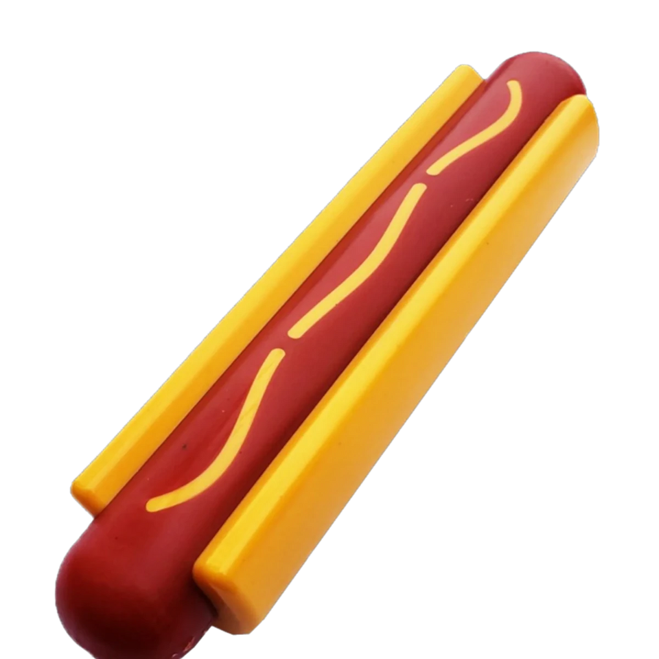 SP Hot Dog Ultra Durable Nylon Dog Chew Toy for Aggressive Chewers - Pets Perfect