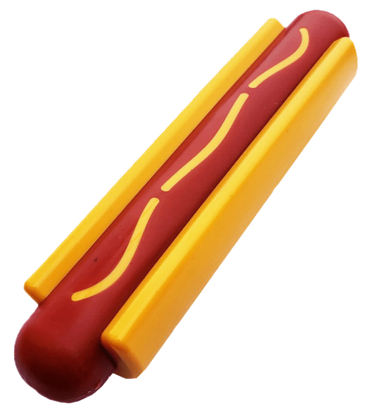 SP Hot Dog Ultra Durable Nylon Dog Chew Toy for Aggressive Chewers - Pets Perfect