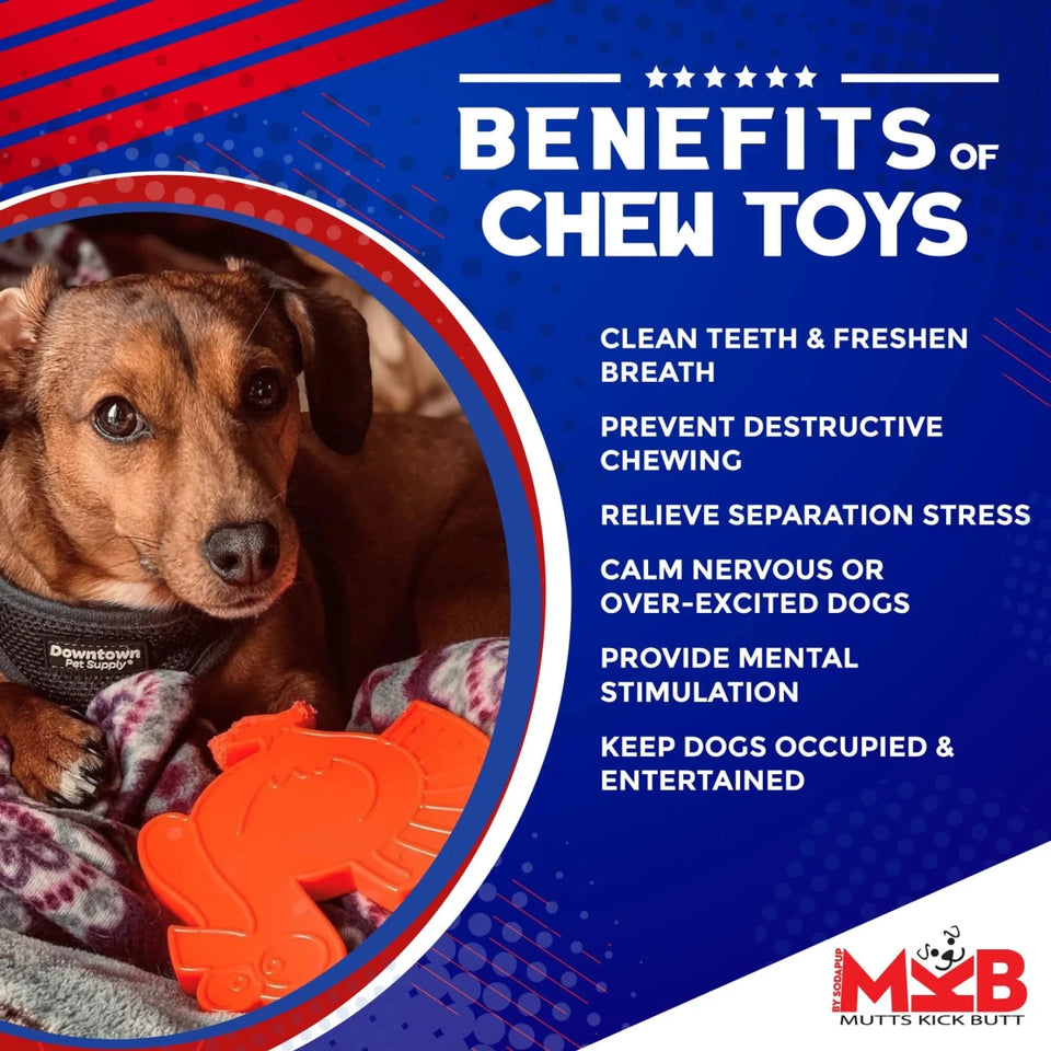 MKB Turkey Ultra Durable Nylon Dog Chew Toy for Aggressive Chewers - Pets Perfect