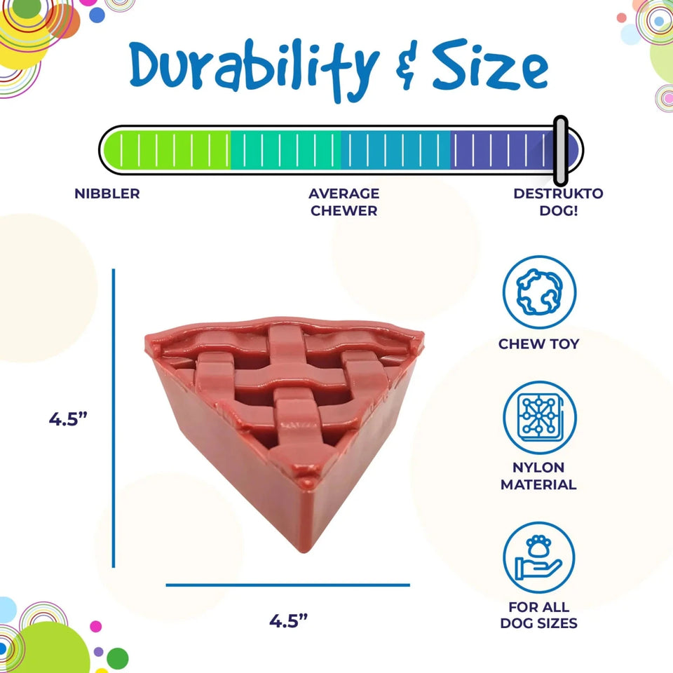 SP Cherry Pie Ultra Durable Nylon Dog Chew Toy and Treat Holder for Aggressive Chewers - Pets Perfect