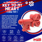 MKB Key to My Heart Ultra Durable Nylon Dog Chew Toy for Aggressive Chewers - Pets Perfect