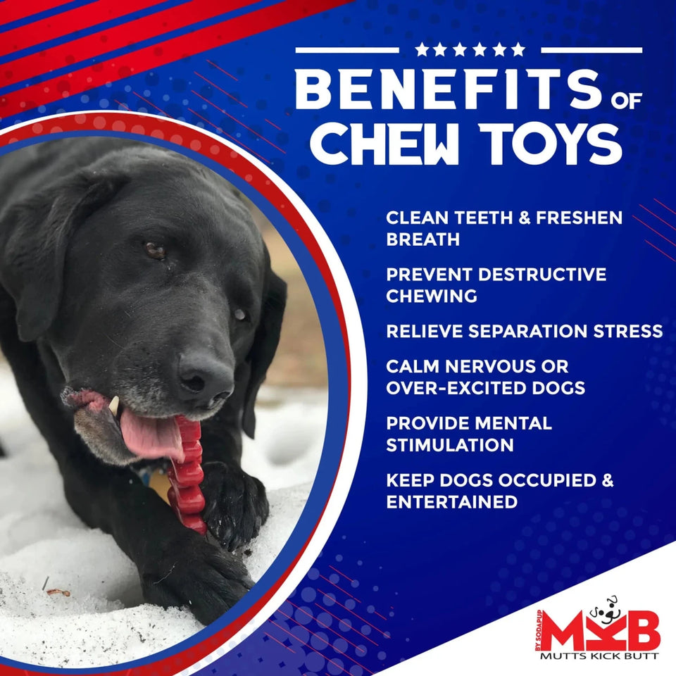 MKB Christmas Tree Ultra Durable Nylon Dog Chew Toy for Aggressive Chewers - Pets Perfect