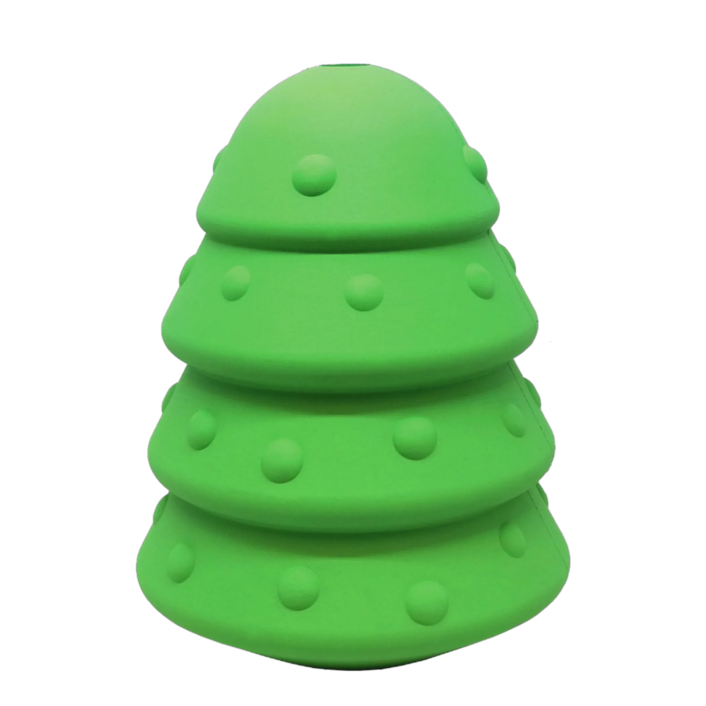 MKB Christmas Tree Durable Rubber Chew Toy & Treat Dispenser