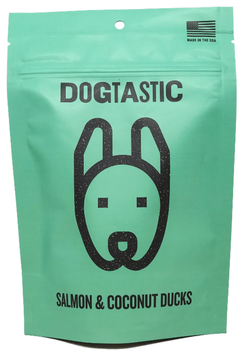 DT Dogtastic Salmon & Coconut Ducks Dog Treats - Pets Perfect