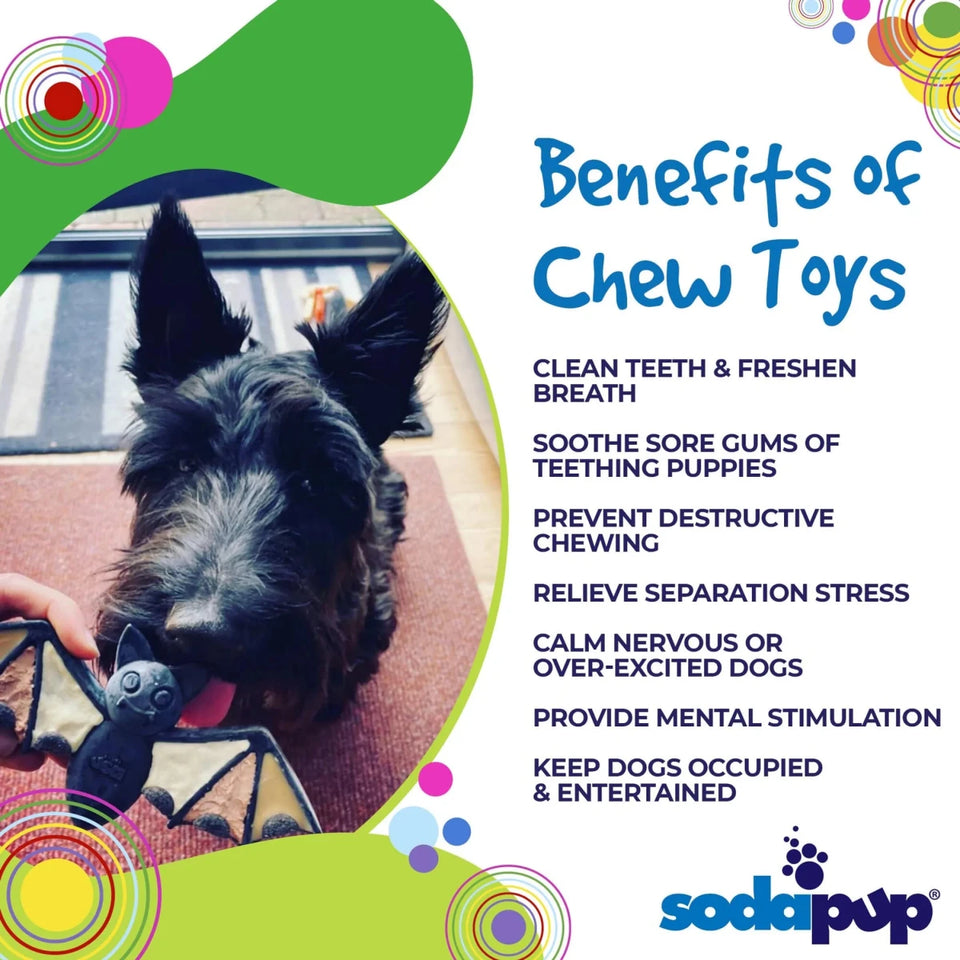 SodaPup Vampire Bat Ultra Durable Nylon Dog Chew Toy for Aggressive, view 7