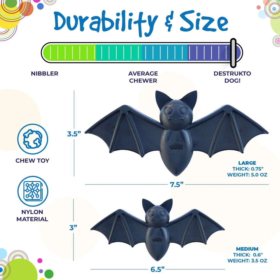 SodaPup Vampire Bat Ultra Durable Nylon Dog Chew Toy for Aggressive, view 8