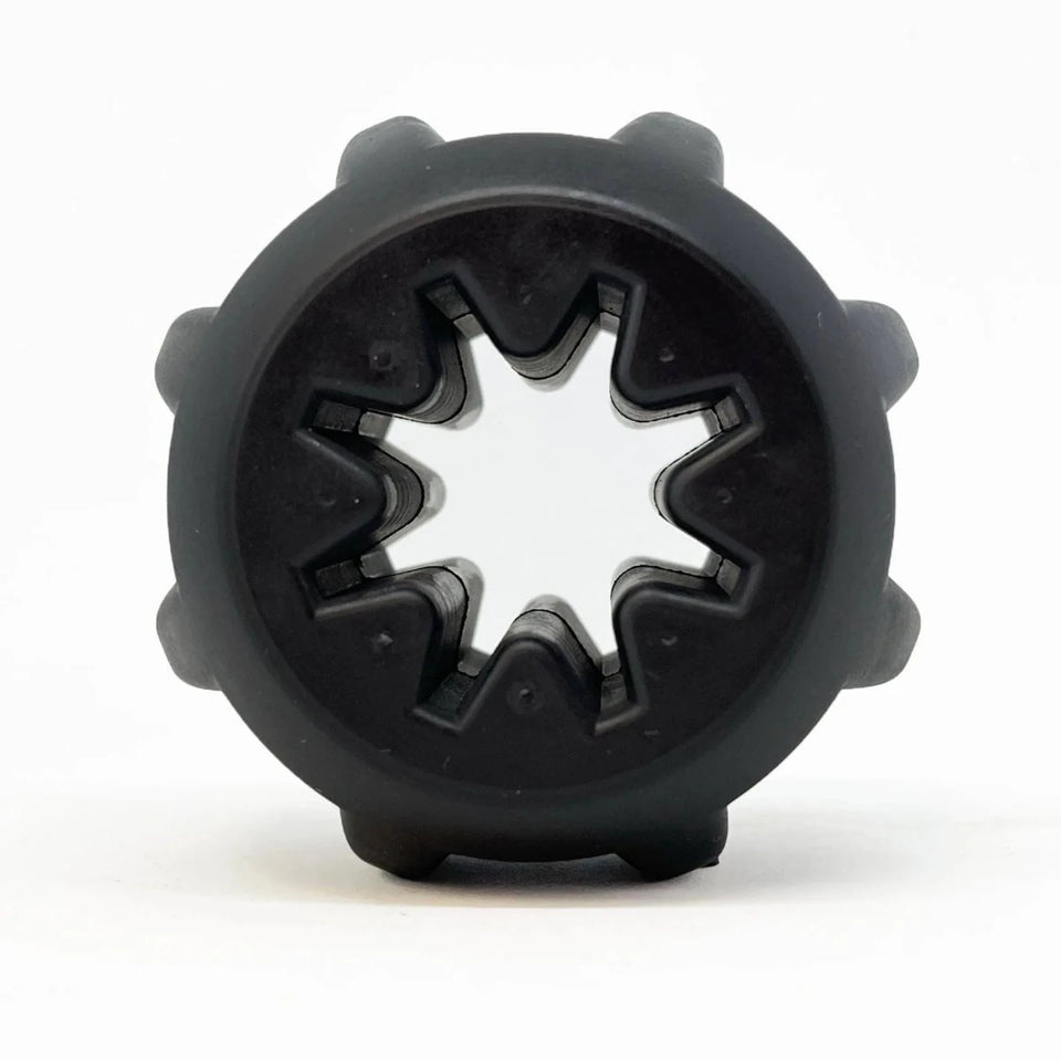 Magnum Black ID Gear Treat Pocket Durable Rubber Treat Holder and Chew Dog Toy - Pets Perfect