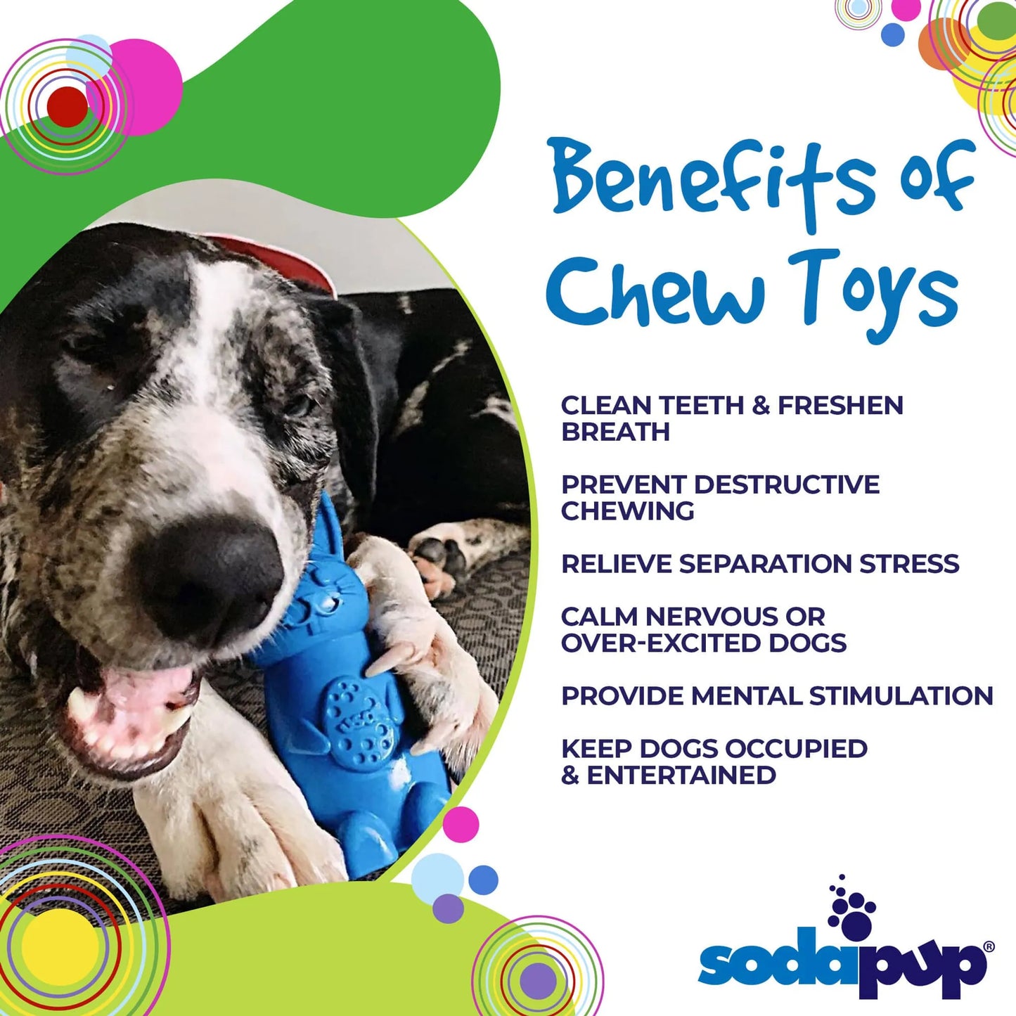 SodaPup Bunny Nylon Chew Toy - Ultra-Durable for Aggressive Chewers - USA Made