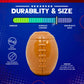 MKB Football Durable Synthetic Rubber Chew Toy and Treat Dispenser