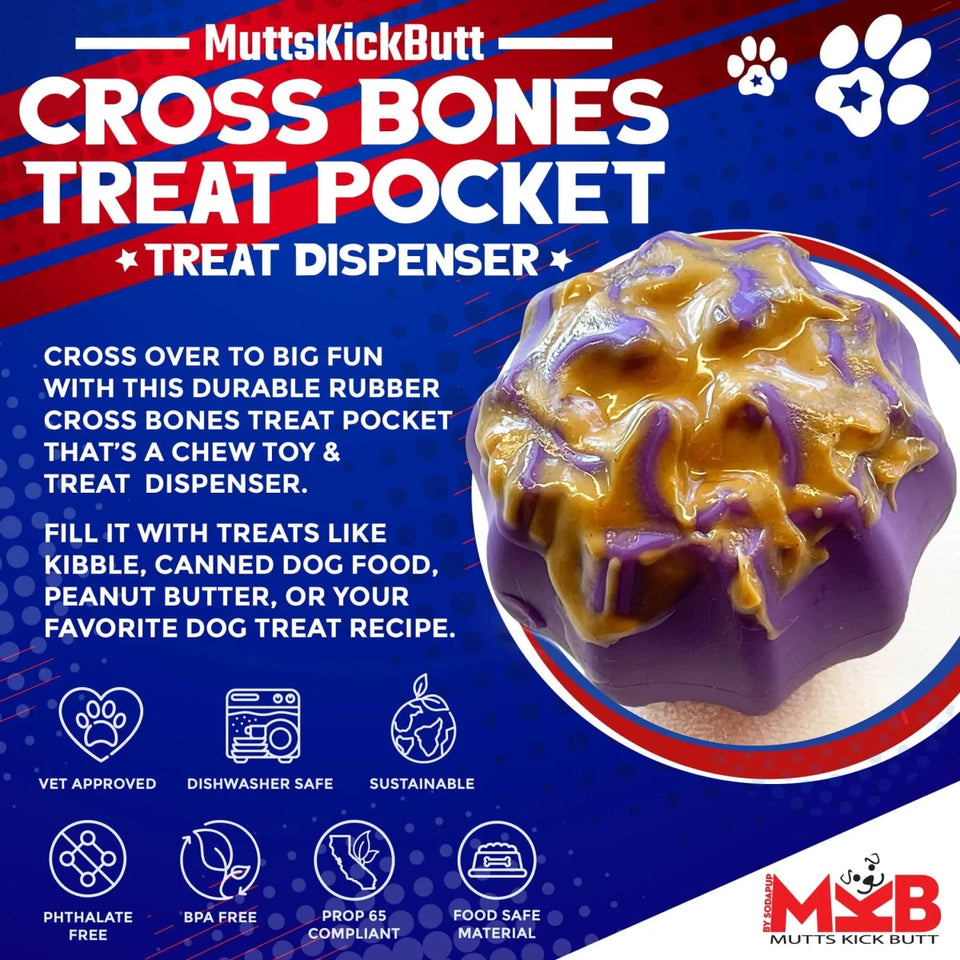 MKB Cross Bones Dog Treat Pocket - Pets Perfect