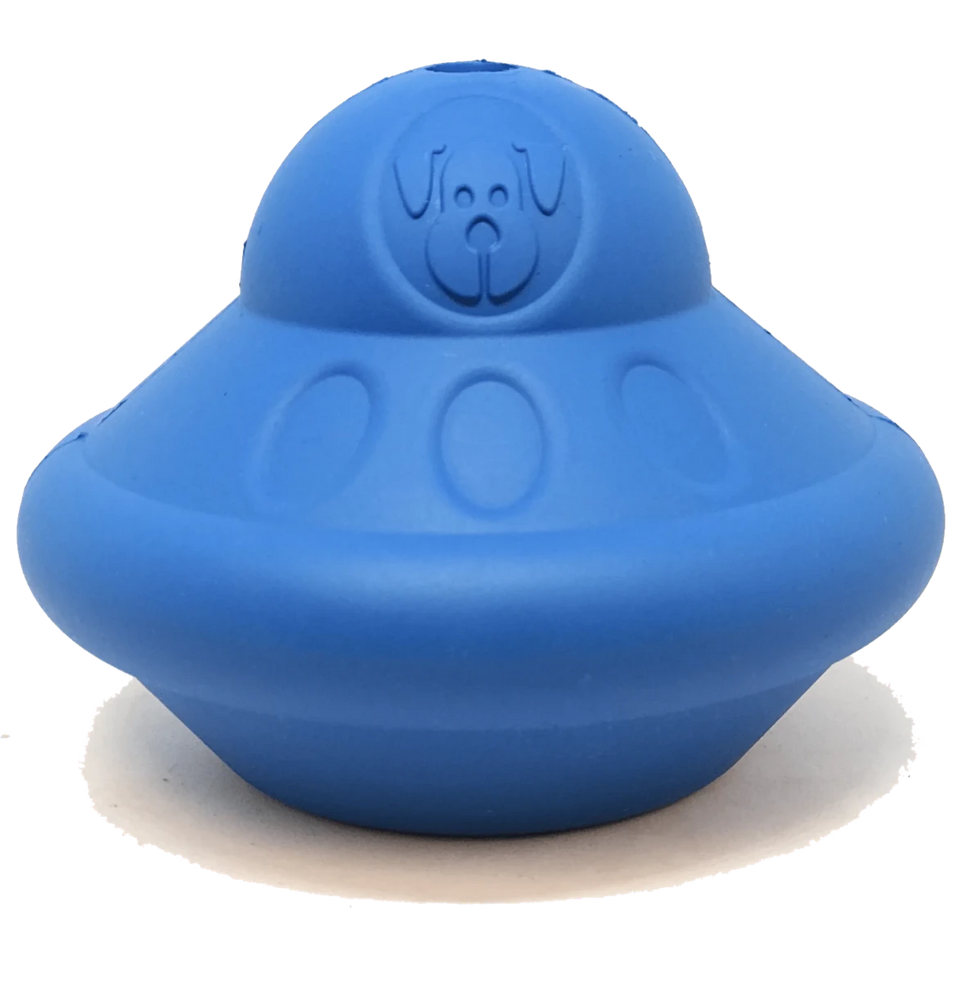 SN Flying Saucer Durable Rubber Chew Dog Toy & Treat Dispenser, view 3