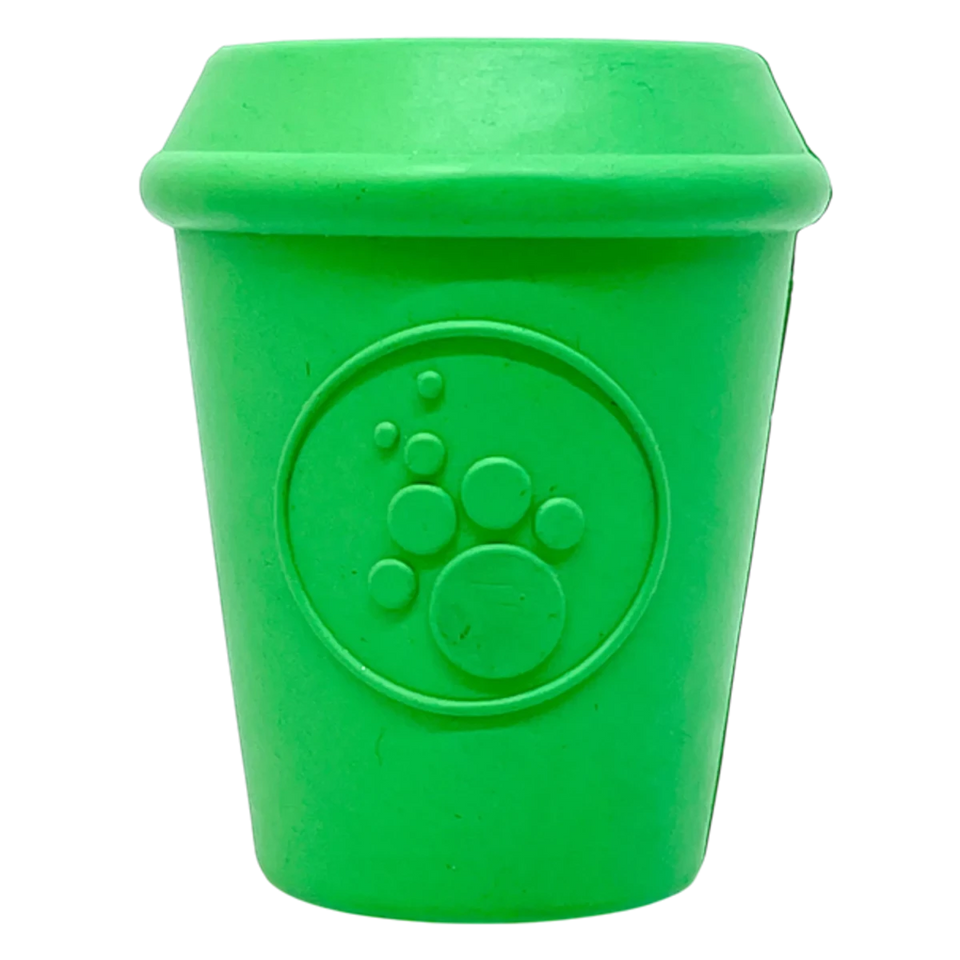 Coffee Cup Durable Rubber Chew Dog Toy and Treat Dispenser, view 5