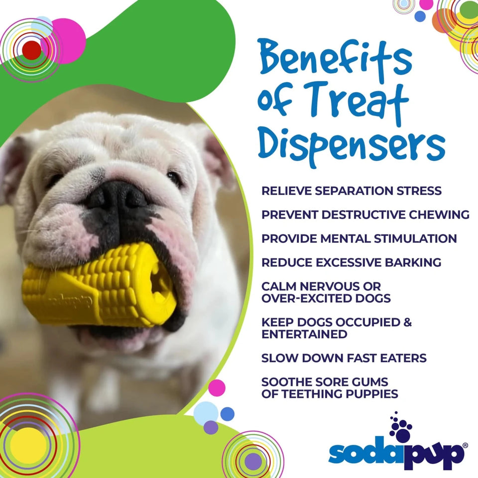 SodaPup Corn on the Cob Dog Treat Dispenser, view 6