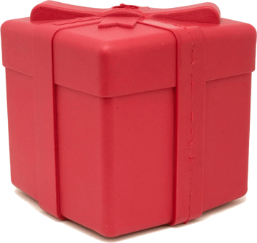 SP Gift Box Durable Rubber Chew Toy & Treat Dispenser