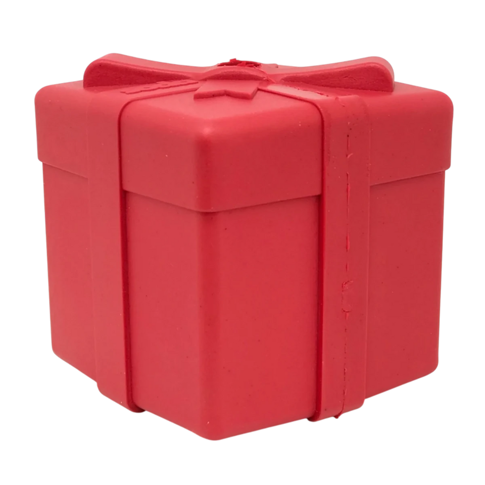 SP Gift Box Durable Rubber Chew Dog Toy & Treat Dispenser, view 3