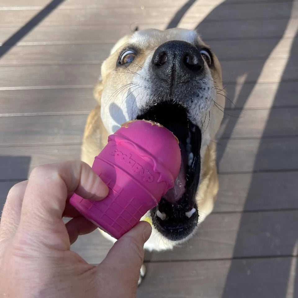 SP Ice Cream Cone Durable Rubber Chew Dog Toy and Treat Dispenser, view 10