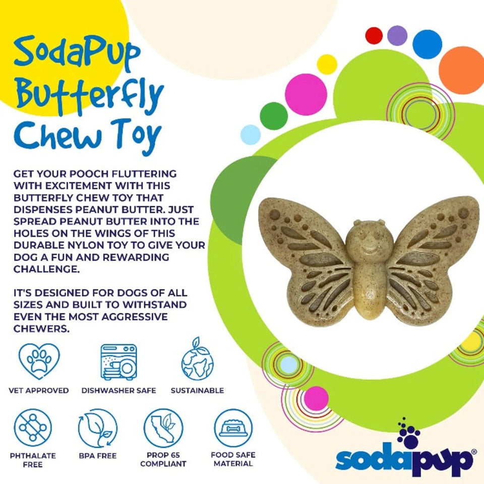 SP Butterfly Chew and Enrichment Dog Toy - Pets Perfect