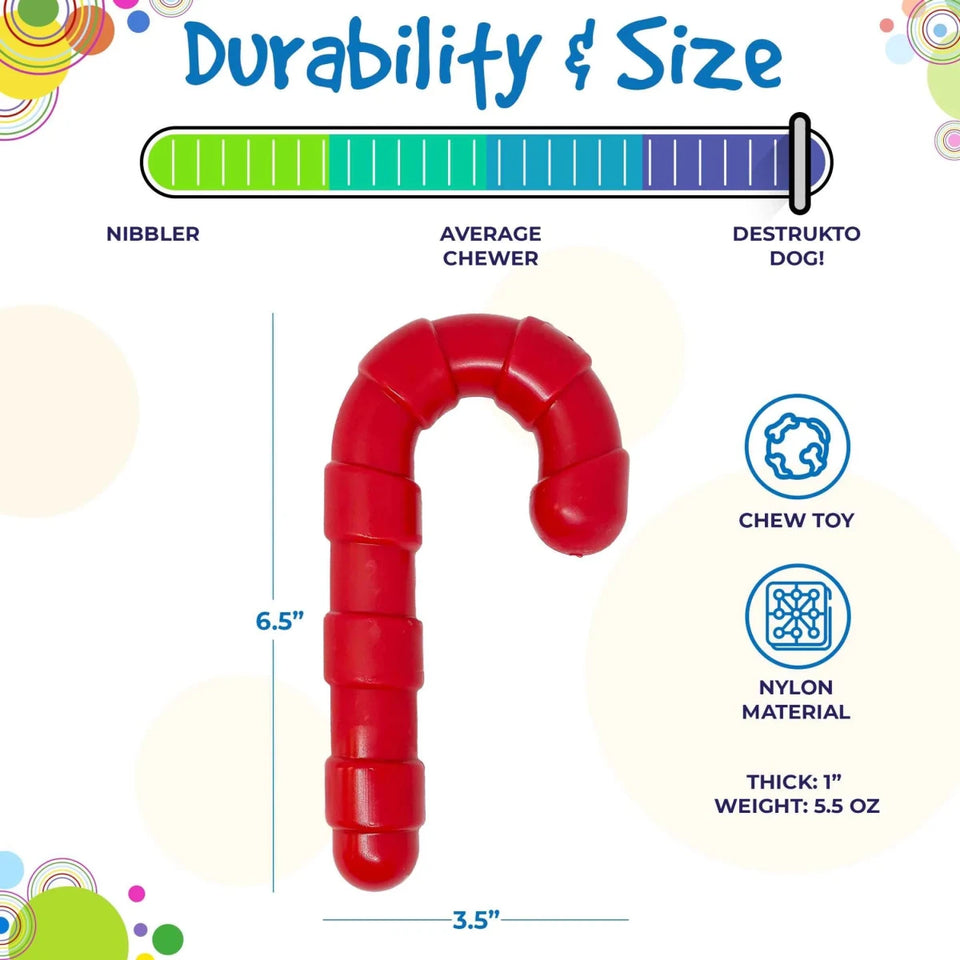 SP Candy Cane Chew Dog Toy - Pets Perfect