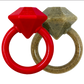 Diamond Ring Durable Teething Ring for Puppies and Aggressive Chewers