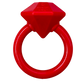 Diamond Ring Durable Teething Ring for Puppies and Aggressive Chewers