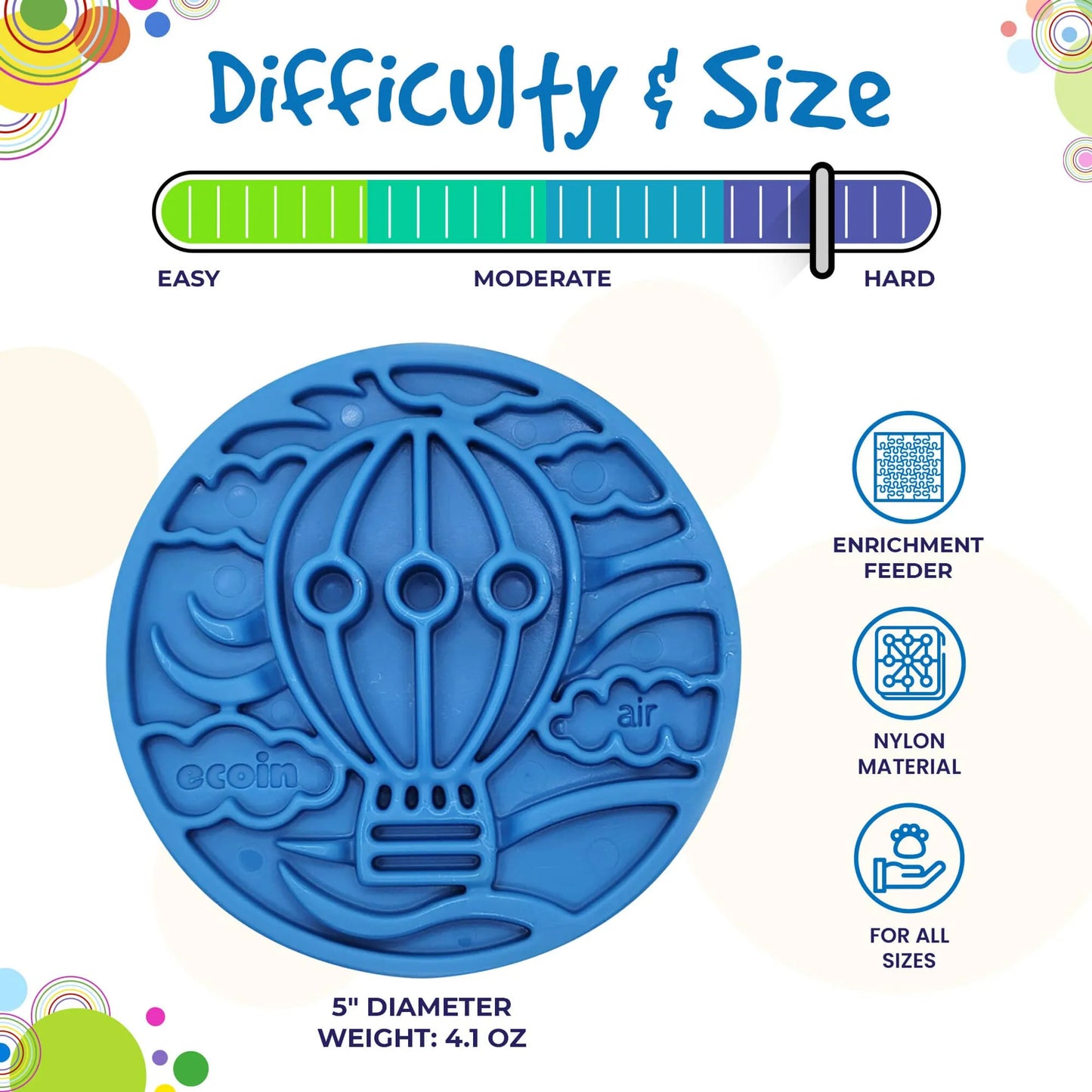 Nylon eCoin Durable Enrichment Snacking Coin - Pets Perfect