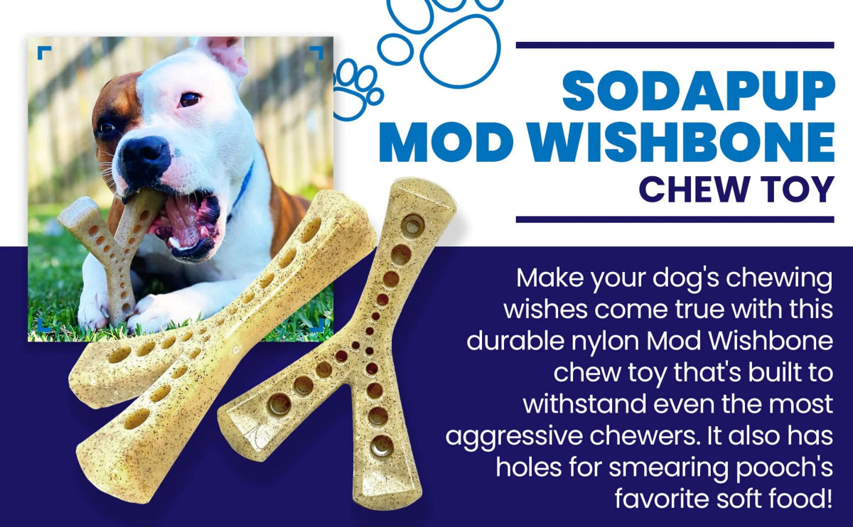 SP MOD Wishbone Ultra Durable Nylon Dog Chew Toy for Aggressive Chewers - Pets Perfect