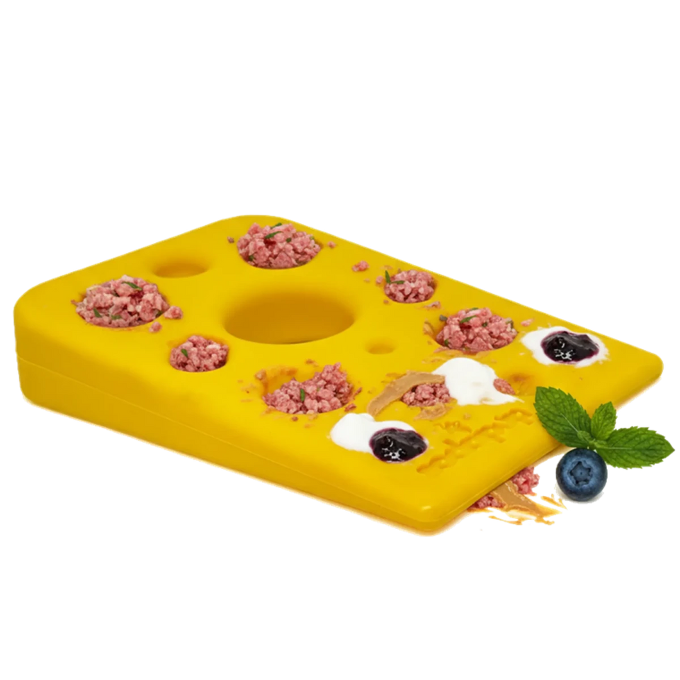 SP Swiss Cheese Wedge Durable Nylon Dog Chew Toy for Aggressive Chewers - Pets Perfect